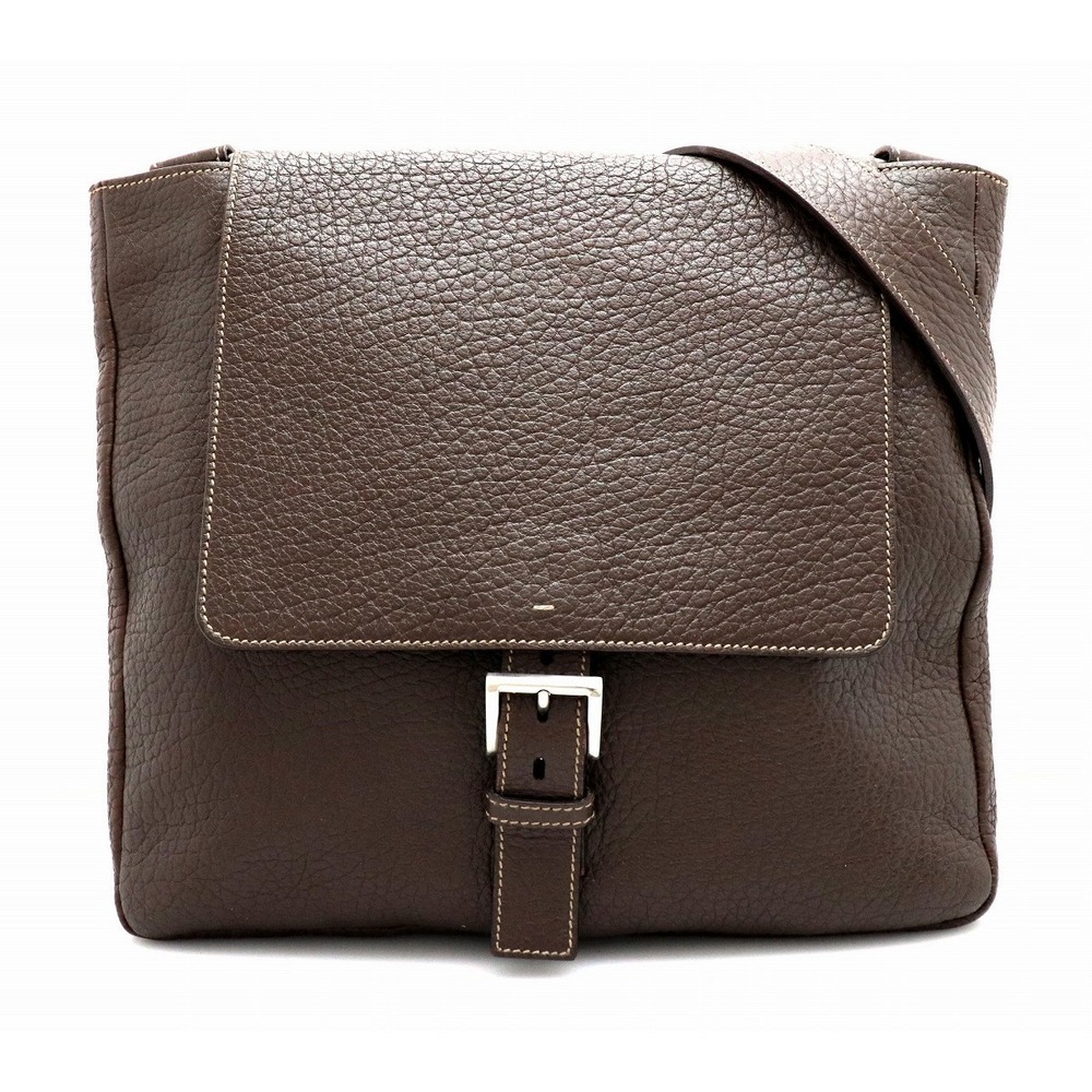Prada Messenger Bag Leather Brown